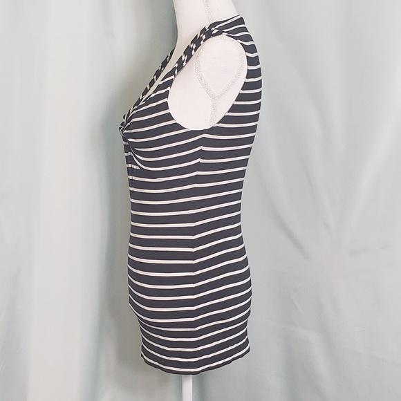 Banana Republic Stretch Blue & White Stripe Tank - Picture 4 of 5